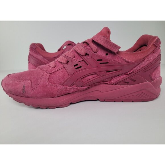 ASICS Women's Size 9 Gel-Kayano Trainer Retro Dark Pink Suede Running Shoe h669l - Picture 4 of 11